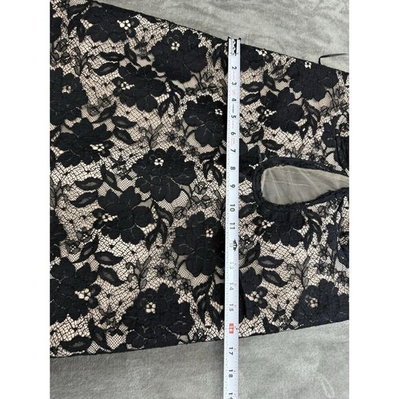 N. 21 Strapless Lace Mini Dress Black Nude Mesh Bustier Italy Size IT 42 US 6 - Picture 13 of 16